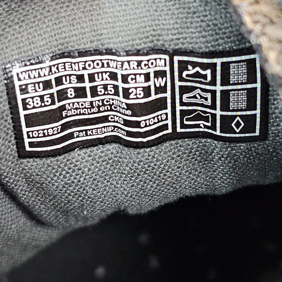 Keen Elsa LII 1021927 Brown Green Plaid Lace Up Sneakers Shoes Women's Size 8 - Picture 9 of 9